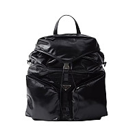 PRADA-2VZ108 프라다 블랙 리나일론 멀티 포켓 백팩 38cm
