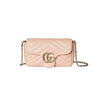 GUCCI-841290 4928 구찌 라이트 블루 가죽 GG 마몽 미니 숄더백