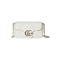 GUCCI-841290 6823 구찌 페일 핑크 가죽 GG 마몽 미니 숄더백