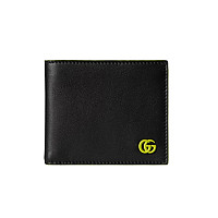 GUCCI-835047 1059 구찌 블랙/오렌지 가죽 GG 마몽 반지갑