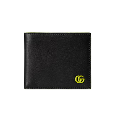 GUCCI-835047 1060 구찌 블랙/그린 가죽 GG 마몽 반지갑