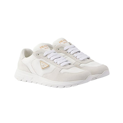 PRADA-1E921N 프라다 블랙 프랙스 2.0 리나일론 스웨이드 스니커즈 여성용
