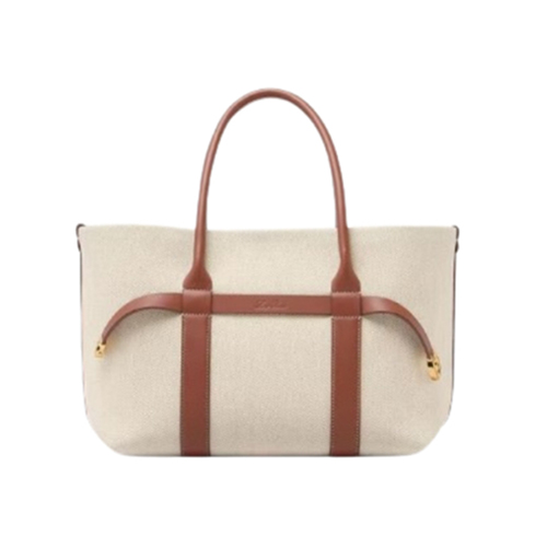 Loro Piana-FAO7477 로로피아나 내추럴 캔버스 기에라 스몰 쇼퍼백