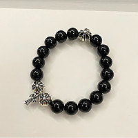 CHROMEHEARTS-06045 크롬하츠 화이트 구슬 팔찌