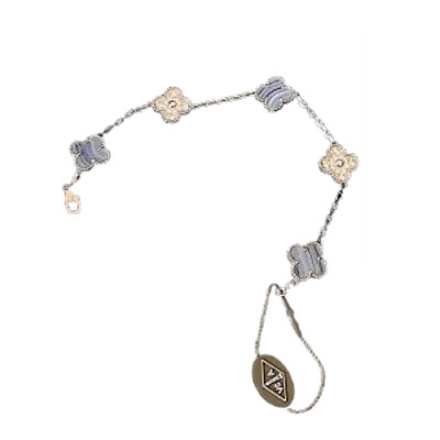 VAN CLEEF ARPELS-VCARP9 발렌티노 실버 빈티지 알함브라 브레이슬릿
