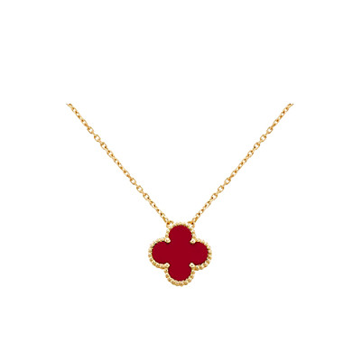 VAN CLEEF ARPELS-VCARA4 반클리프 골드/핑크 빈티지 알함브라 펜던트