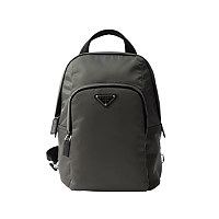 PRADA-2VZ116 프라다 블랙 리나일론 사피아노 가죽 백팩