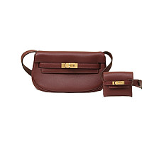 HERMES-KM17 에르메스 화이트 은장 SWIFT 가죽 켈리 무브