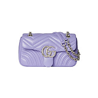 GUCCI-837280 1000 구찌 블랙 가죽 GG 마몽 스몰 숄더백