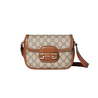 GUCCI-815205 9741 구찌 베이지/블랙 구찌 홀스빗 1955 미니 숄더백