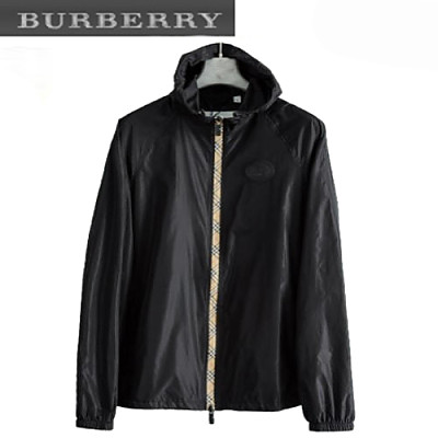 BURBERRY-08114 버버리 그린 나일론 바람막이 후드 재킷 남성용
