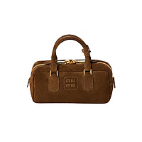 MIU MIU-5BB142 미우미우 캐러멜 마테라쎄 아르카디 스몰 탑 핸들 백 22cm