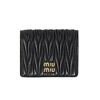 MIUMIU-5MV204 미우미우 펄 그레이 마테라쎄 나파 가죽 반지갑