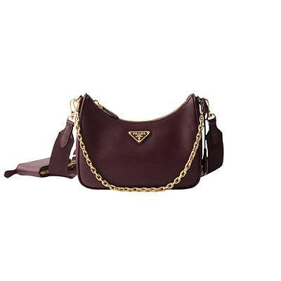 [스페셜오더]PRADA-1BH204 프라다 레몬 옐로우 나일론 리에디션 멀티 호보백
