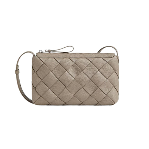 BOTTEGA VENETA-837112 보테가 베네타 라임스톤 디아고 지퍼 메신저 백