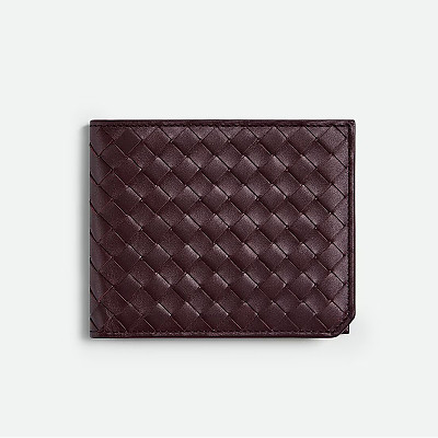 [스페셜오더]BOTTEGA VENETA-796966 인트레치아토 피콜로 폴더형 지갑 다크 바콜로