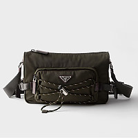 [스페셜오더]PRADA-2VH192 프라다 스피드록 리나일론 및 가죽 숄더백 블루