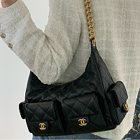 [스페셜오더]CHANEL-101219 샤넬 데님 블루 맥시 호보백 미디엄 제니백