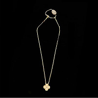 VAN CLEEF ARPELS-VCARD3 반클리프 실버/라이트 블루 빈티지 알함브라 펜던트