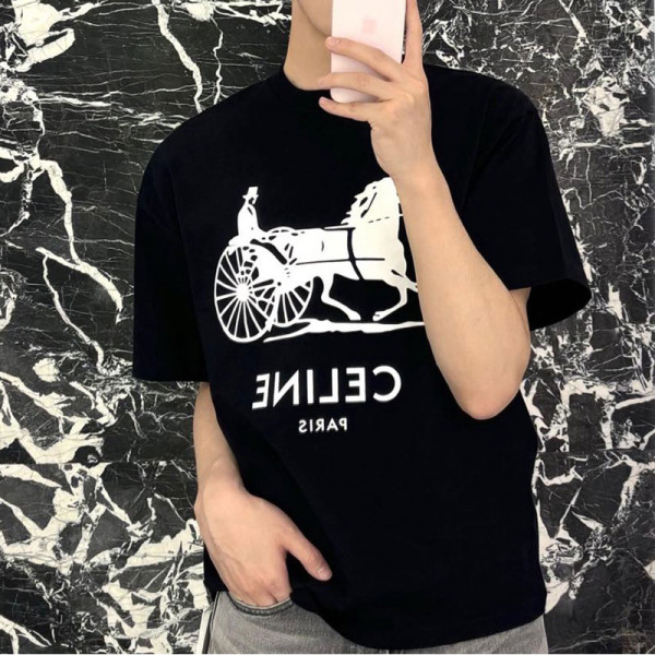 CELINE-04021 셀린느 2026년 신상 반팔티 남녀공용