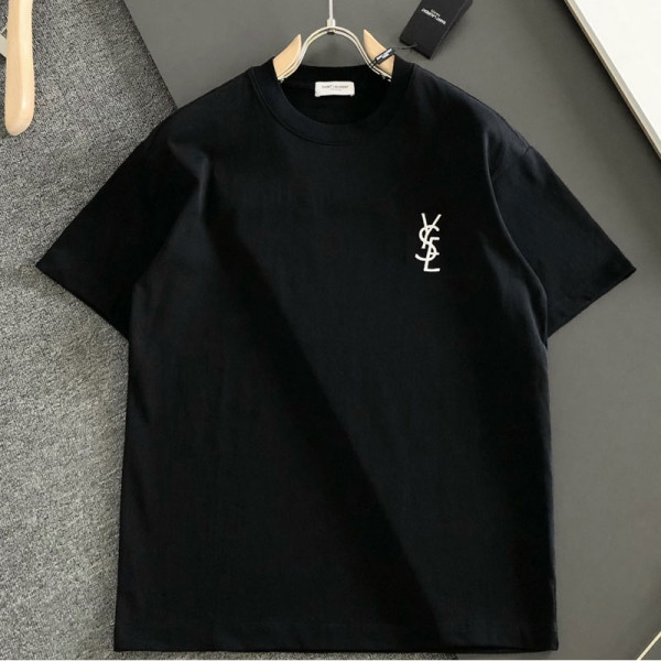 SAINT LAURENT-041111 생로랑 2026SS 남녀공용 크루넥 티셔츠