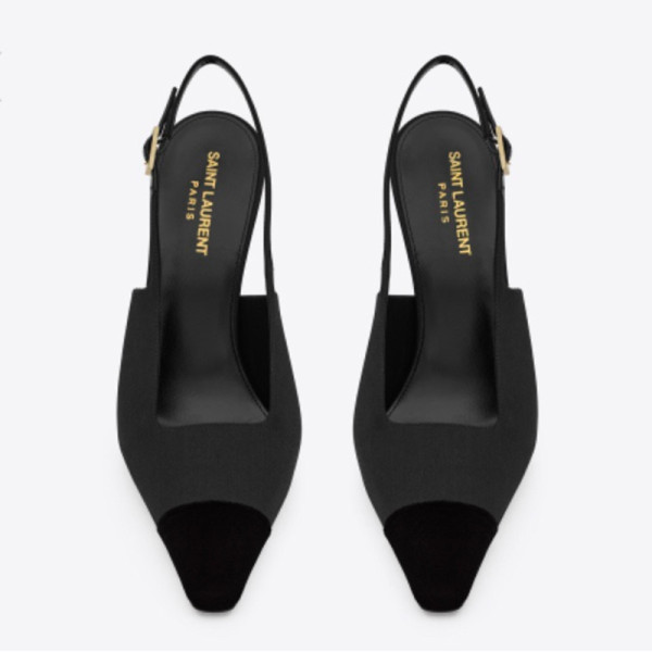 SAINT LAURENT-012210 생로랑 INES 뒤꿈치 노출형 펌프스(2컬러)
