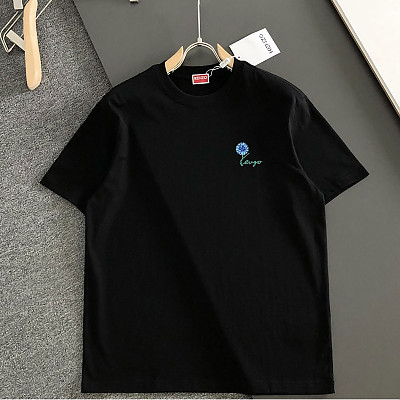 KENZO-072510 겐조 2026SS 봄/여름 최신 라운드넥 자수 패션 반팔 티셔츠