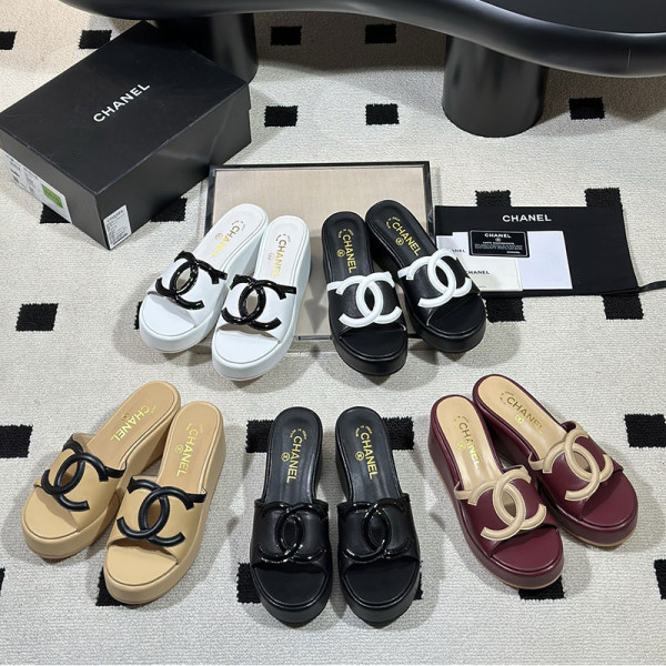 CHANEL-07311 샤넬 2026SS 웨지 힐 플랫폼 슬리퍼