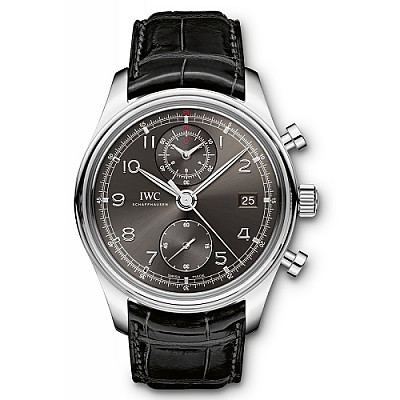 [스페셜오더]IWC-IW371615 아이더블유씨 포르투기저 크로노그래프 스틸 그린 다이얼 예물시계 41mm