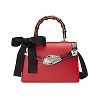 [스페셜오더]GUCCI-453751 1094 구찌 릴리트 블랙가죽 스몰 탑 뱀부 핸들백