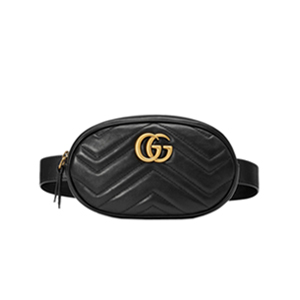 [스페셜오더]GUCCI-476434 1000 구찌 GG 마몽 블랙 마틀라세 벨트 크로스 힙색