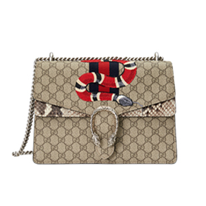 [스페셜오더]GUCCI 400235-9750 구찌 디오니서스 GG 미디엄 뱀모양 자수 숄더백