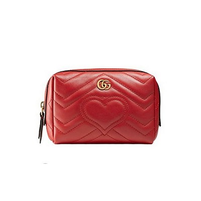 GUCCI-476165 6433 구찌 레드 GG 마몽 코스메틱 파우치