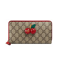 [스페셜오더]GUCCI-476051 8694 구찌 체리장식 GG 수프림 프렌치 플랩 반지갑