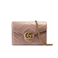 [스페셜오더]GUCCI-474575 9022 구찌 GG 마몽 마틀라세 미니 체인백