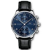 [스페셜오더]IWC-IW371615 아이더블유씨 포르투기저 크로노그래프 스틸 그린 다이얼 예물시계 41mm