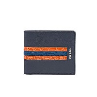 PRADA-2MO513 프라다 블랙 송아지 가죽 지갑