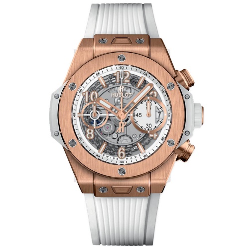 [스페셜오더]HUBLOT-위블로 빅뱅 유니코 크로노그래프 킹 골드 스켈레톤 워치42mm