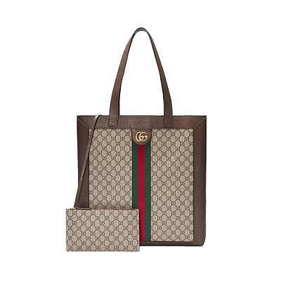 [스페셜오더]GUCCI 519335-2863 구찌 오피디아 Web 스트라이프 스웨이드 라지 토트백