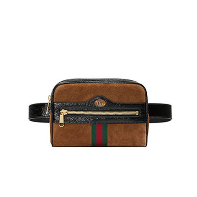 [스페셜오더]GUCCI 517076-2863 구찌 오피디아 체스트넛 스웨이드 스몰 벨트백