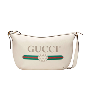 [스페셜오더]GUCCI 523588-8820 구찌 프린트 반달 모양 호보백