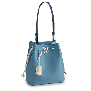 [스페셜오더]LOUIS VUITTON-M43878 루이비통 송아지 가죽 스터드 장식 블랙 락미 버킷