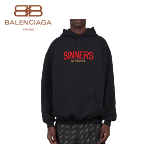 BALENCIAGA-487209 발렌시아가 SINNERS 자수 장식 후드 스웨터 남녀공용