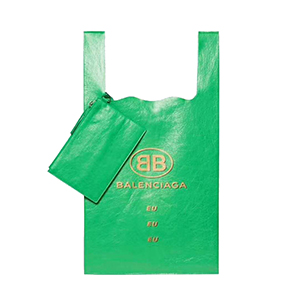 [스페셜오더]BALENCIAGA-506781 발렌시아가 양가죽 프린트 장식 블랙 슈퍼마켓 쇼퍼 M