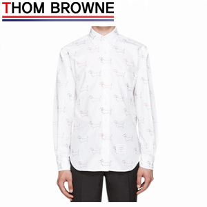 THOM BROWNE-T79002 톰 브라운 클래식 시그니쳐 도그 셔츠