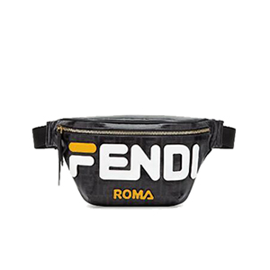 [스페셜오더]FENDI-8BM006 펜디 멀티컬러 페브릭 화이트 Fendi Mania 아플리케 벨트백