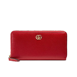 GUCCI-456117 5909 구찌 더블 G 라이트핑크 지퍼 어라운드 장지갑