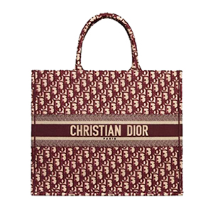 [스페셜오더]DIOR-M1286 디올 오블리크 버건디 DIOR BOOK TOTE 백(이니셜 서비스)