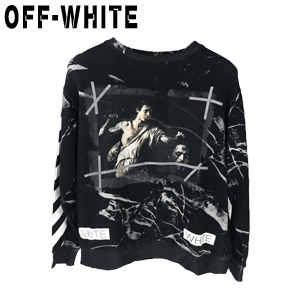 OFF WHITE 오프화이트 대리석 무늬 스웨터 남녀공용 (2컬러)