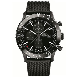 [스페셜오더]BREITLING-브라이틀링 크로노라이너 블랙 세라믹 베젤 스틸 항공시계 46mm